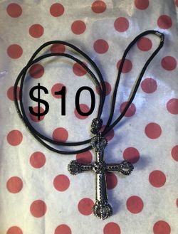 Queen cross Necklace Pendant Royalty Crown 