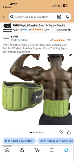 BVVU Weight Lifting Belt for Men