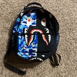 Blue And Black Bape Bag