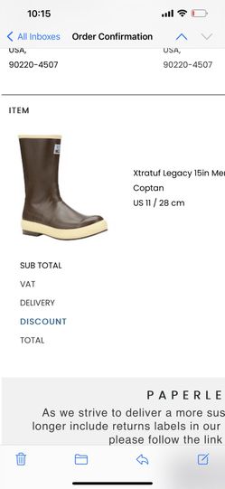 Xtratuf 15inch Size 11