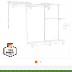 Everbilt 4ft - 6ft Regular Duty Closet Organizer Kit “Brand New in Box”