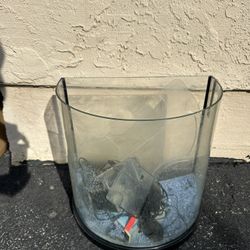 15 Gal Half Moon Fish Tank