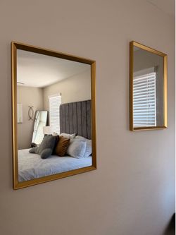 Gold mirrors