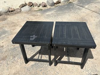 2 Black Tables 