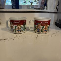 2 Vintage Campbell Soup Mugs 