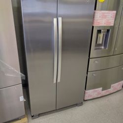 WHIRLPOOL STAINLESS STEEL SIDE BY SIDE REFRIGERATOR BASIC MODEL ENERGY STAR
