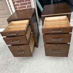  File cabinets (24x19x31H)(21x19x31)