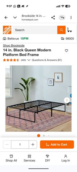Brand new folding metal bed Queen size