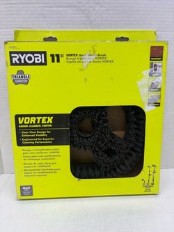 RYOBI 11 in. VORTEX Hard Bristle Brush