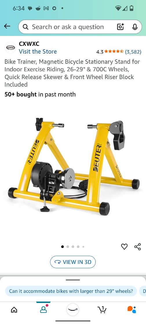 Magnetic Bicycle Stationary Stand for Indoor Exercise Riding
