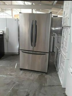 refrigerator brand kenmore water and internal ice measures 36 wide and 70 high 3 months warranty delivery and installation