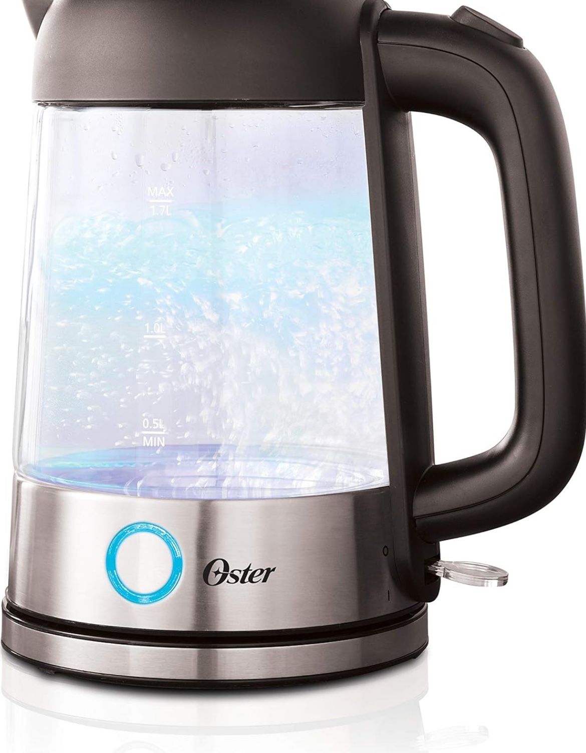 Mr. Coffee Oster BVSTKT7098-000 Kettle, 1.7 Liter, Clear/Stainless.