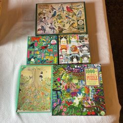 Wildlife puzzle Lot - 5 Puzzles!