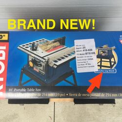 RYOBI 10-inch Portable Table Saw **BRAND NEW** BTS10S - $125 obo