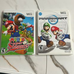 Wii Mario games $15 Each