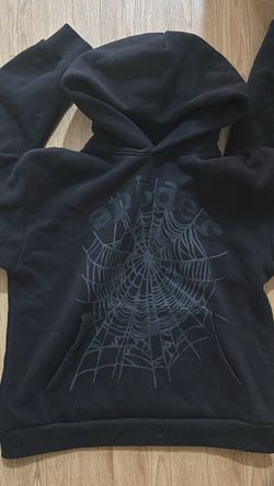Sp5der Black Pullover Hoodie