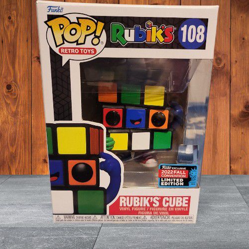 Funko Pop! Retro Toys: Rubik's Cube #108 (2022 Fall Convention Shared Sticker)