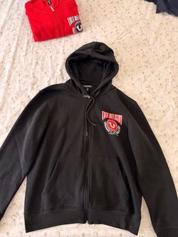 Black Zip/Up True Religion Hoodie Large