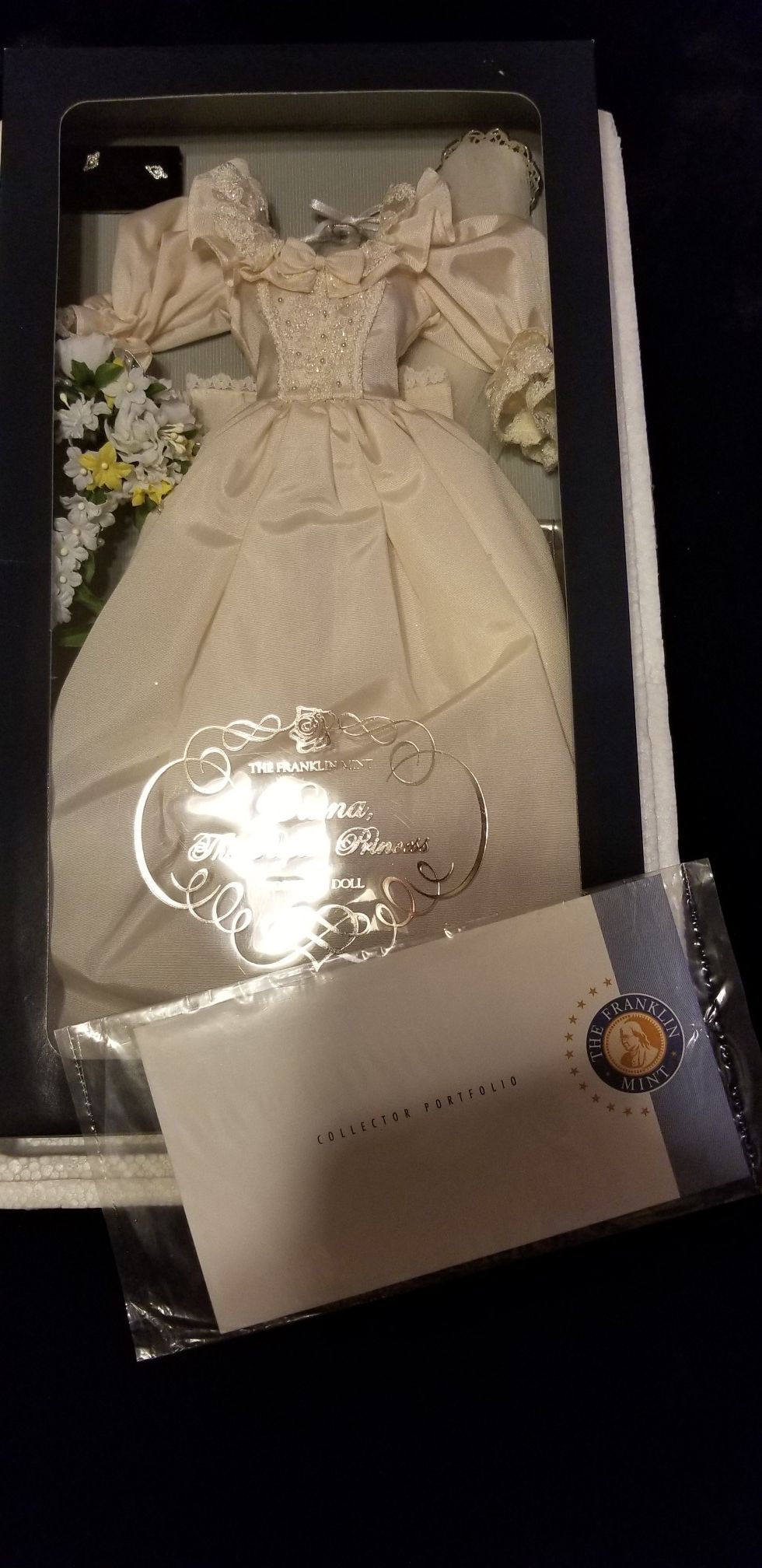 Princess Diana Franklin mint wedding dress