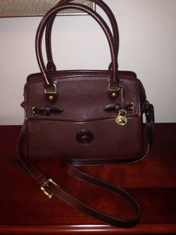 Dooney & Bourke Brown Leather Crossbody Handbag