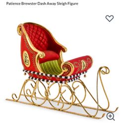 NEW Patience Brewster Dash Away Sleigh By MacKenzie-Childs