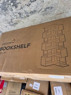 6 tier corner bookshelf