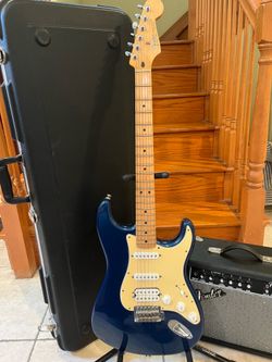 Fender MIM Stratocaster w/ Hardshell Case, Fender Amp