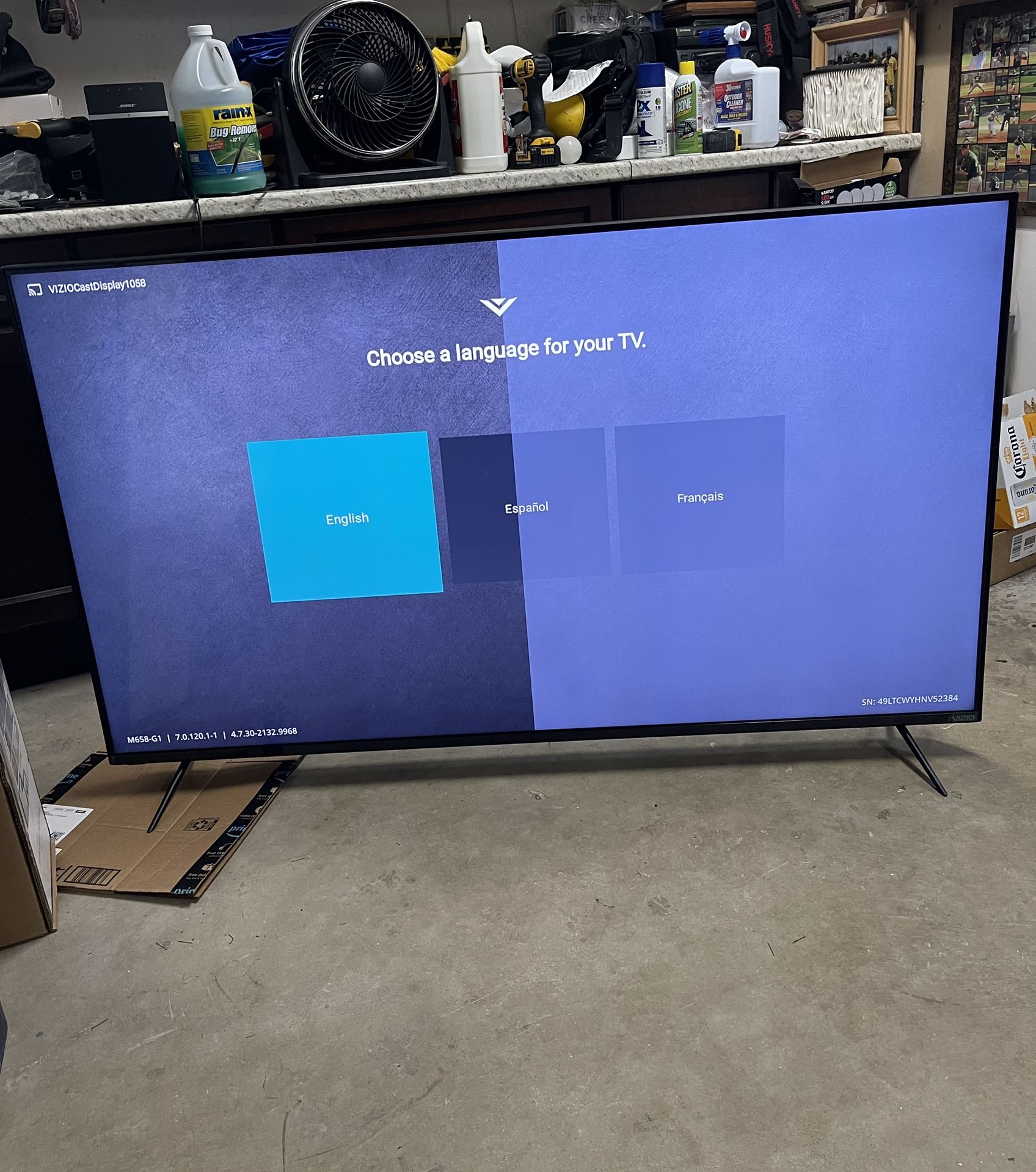 Vizio M658-G1 65” TV Used With Remote / READ DESCRIPTION