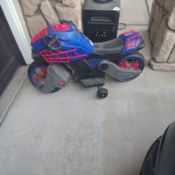 Spider man electric bike  blue red