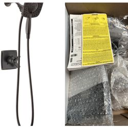 Open Box New Delta Faucet Ashlyn 17 Series Dual-Function Shower Trim Kit with 2-Spray Touch-Clean In2ition 2-in-1 Hand Held Shower Head with Hose, Ven