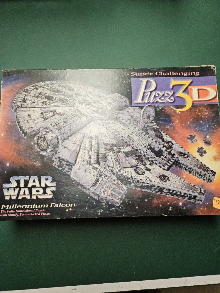 Star Wars Puzz3D Millennium Falcon Puzzle - 857 Pieces, Sturdy, Realistic Design