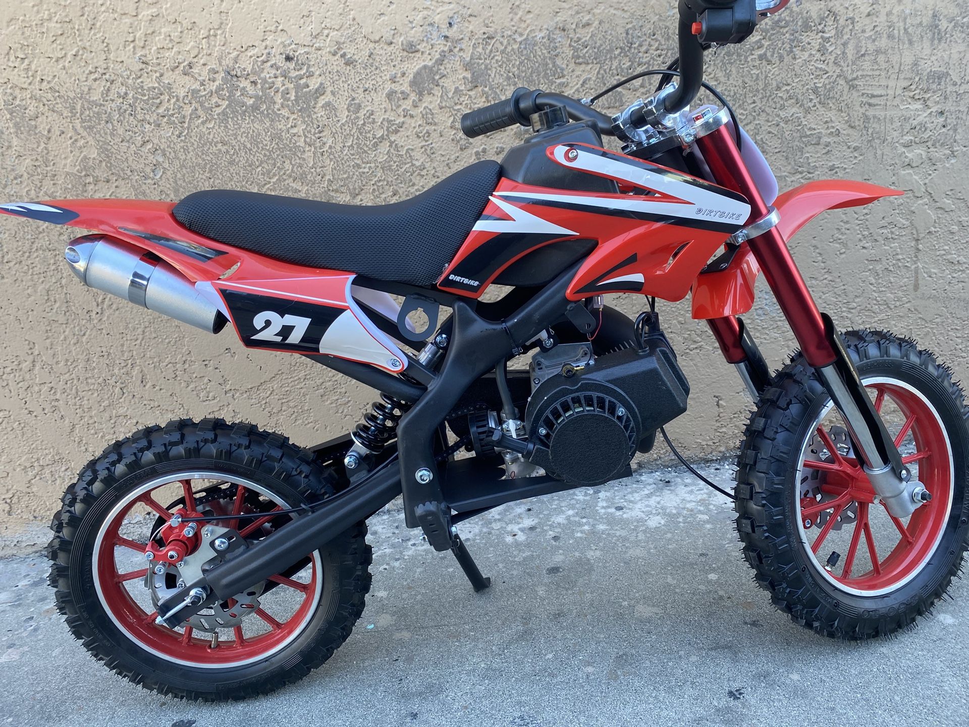 Dirt Bike —New —Off Road 50cc Motorcycle GAS $360 Christmas Price