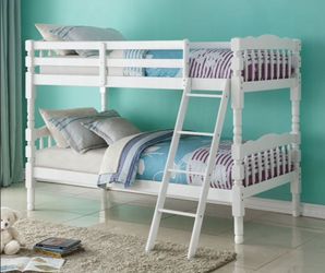Brand New White Twin Size Bunk Bed