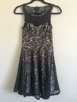 Forever 21 Black Lace Overlay Dress