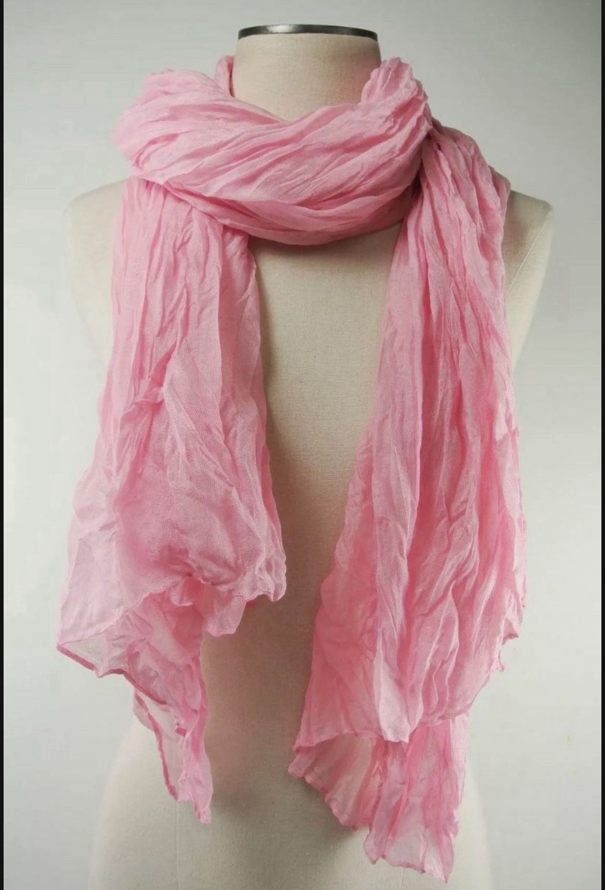 Crinkle Scarf Dimensions 65"L x 30"W, $5 Each 