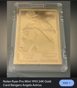 1993 Nolan Ryan Gold Card