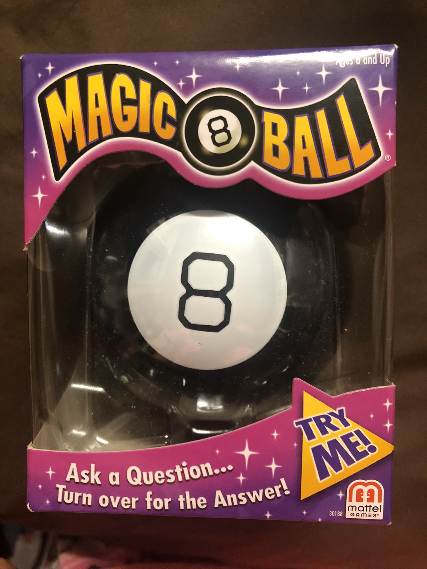 Magic 8 ball and mini bop it