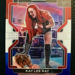 Kay Lee Ray 2022 Panini Prizm WWE #106 RED WHITE & BLUE PRIZM! 