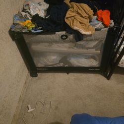 Play Pen And Crib With Everything It Needs!!
