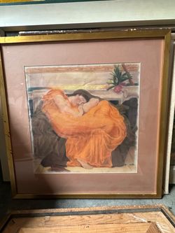 Framed Flaming June Art Print