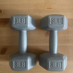 Two 3 Lb Weights Dumbbell 