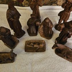 Chrismas Nativity Set- Santa Too.