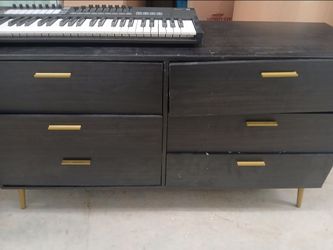 Black/Gold Dresser