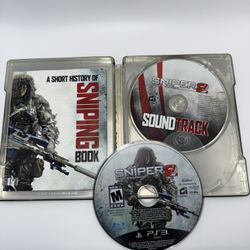 Sniper Ghost Warrior 2 Bulletproof Steelbook Edition PS3 Complete w/ Steel Case