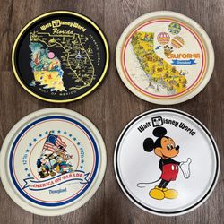 Vintage Metal Souvenir Trays from Walt Disney World & Disneyland all for $20