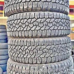 275 65 20 vendo un set de llantas usadas en  excelente condición marca GOODYEAR