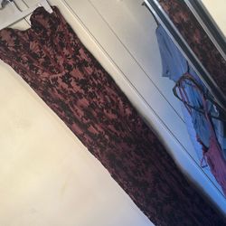 Beautiful Violets Maxi Corset Floral Dress In Size 8 - Burnout Dress