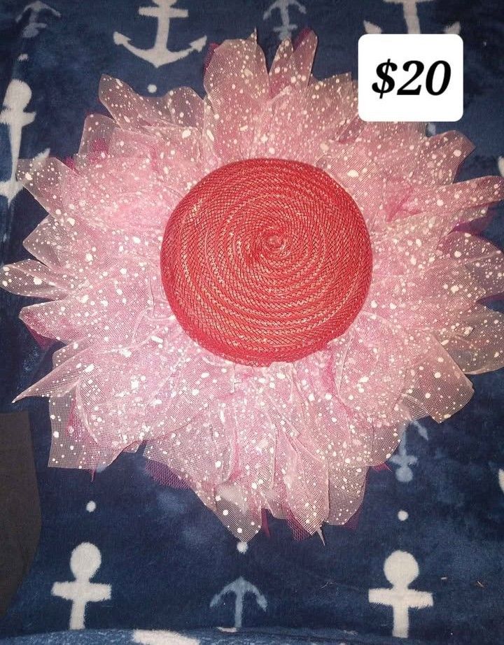 Customized Pink Wreath