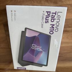 Brand New Unopened Lenovo Tab M10 Plus + Folio Case