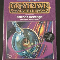 Dungeons & Dragons Greyhawk Adventures Falcon's Revenge 1990 #9279 Cover/Module